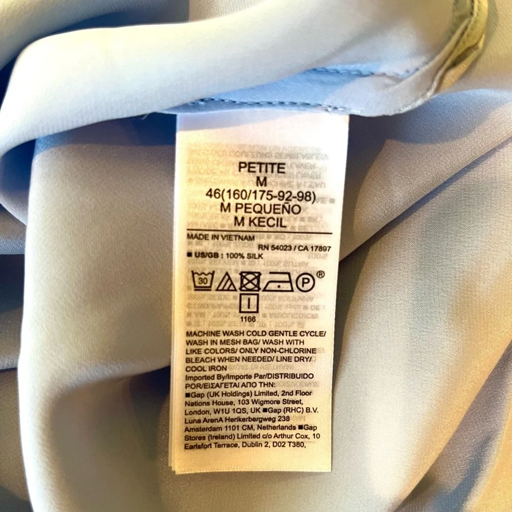 Banana Republic Bliss Silk Slip Dress Petite M, NWOT - Picture 6 of 7